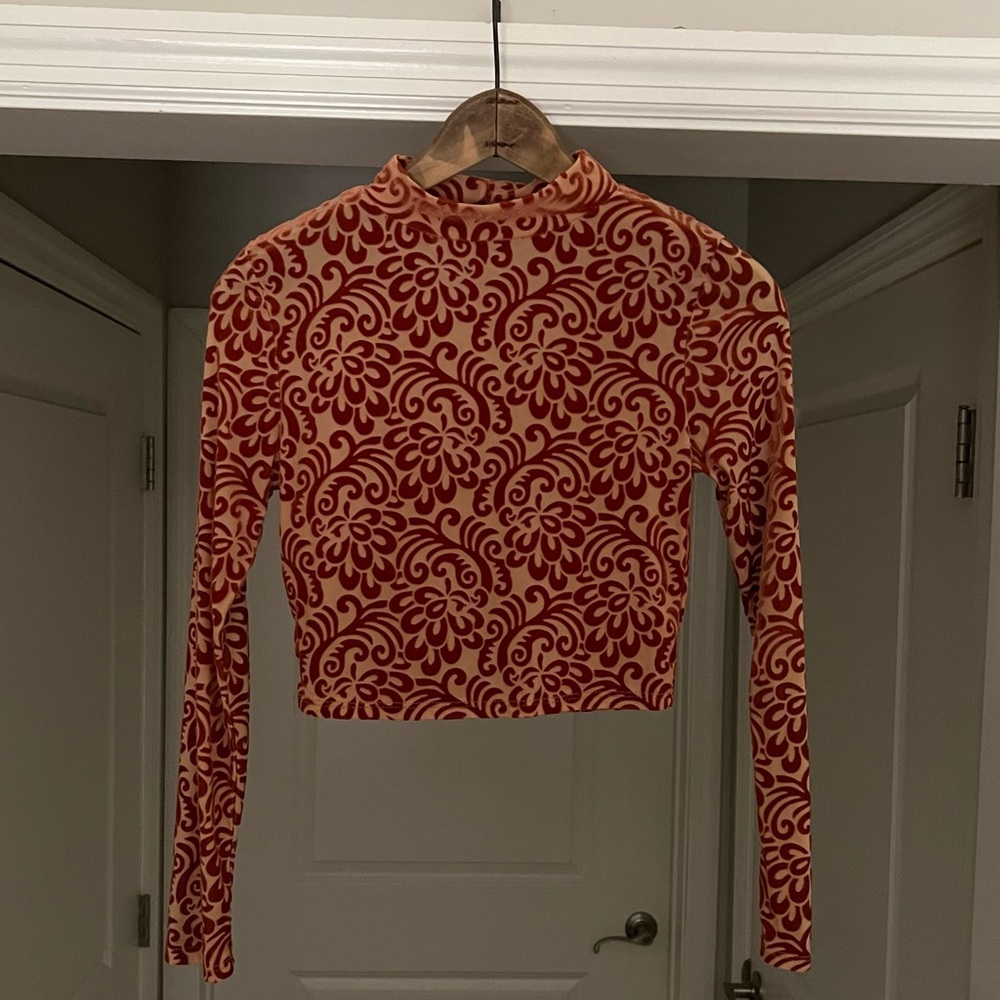Milky Way Burt Orange Crop Top Size Medium - Picture 2 of 11